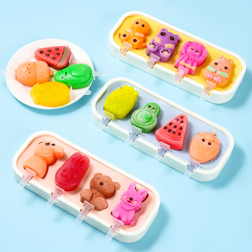 Baiji ice cream mold silicone food grade children's ice cream mold ice cube sorbet popsicle popsicle ice cream