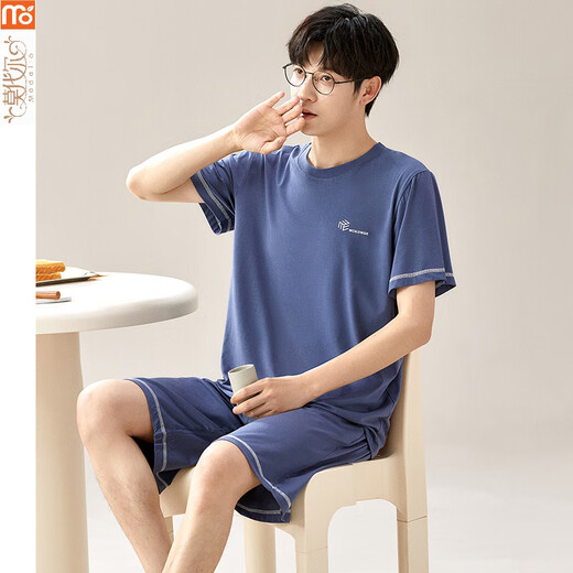 Pajamas modal Summer 2025 Nouveau costume Shorts shorts minces, lâches et décontractés, de grande taille vêtements d'ameublement de maison g [6623] shorts modaux et xl respirant [recommandé 120-140jin [Jin est égal à 0,5 kg]]]