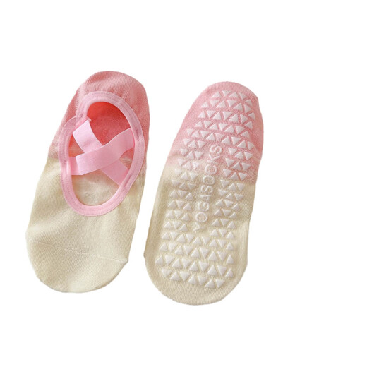 Gradient Yoga Socks Professional Non-Slip Socks Women's Cross Short Socks Fitness Five Toe Socks Mid-Tube Pilates Random Color 1 Pair One Size