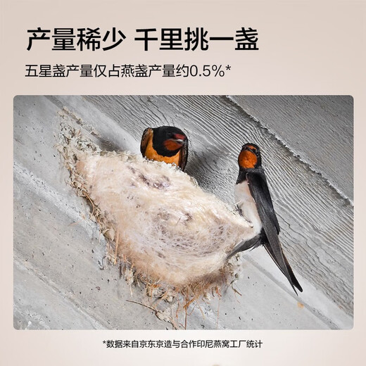 Made in Jingdong, super large dried bird's nest gift box 50g, bird's nest dry bowl traces the origin of pregnant women's nutritional supplements Mid-Autumn Festival gifts
