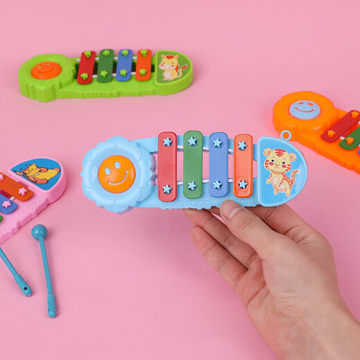 Infant et tout-petit Toys Toys Toys Cartoon Mini huitième piano-knocking Instrument de percussion pour enfants Baby Music Toys Cartoon piano-knock [Six]