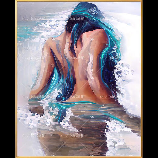 Yu Senyi Dibujo DIY Digital Pintura al óleo Color abstracto de coloración artística pintada a mano Descompresión Pintura al óleo 9276 High-End 50 Color Custom Grade 60*75cm Tablero de pintura de color + pigmento acrílico de alto brillo + +