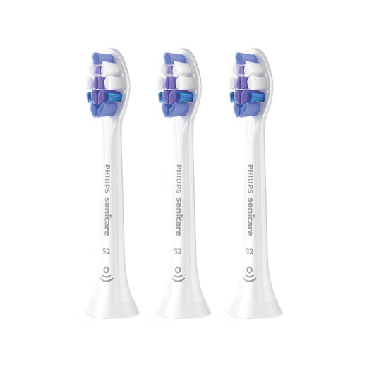 Philips (PHILIPS) electric toothbrush head official original adapter Diamond 3/7/9 series brush handle cleans gums, protects and brightens 3 pieces HX6053/93