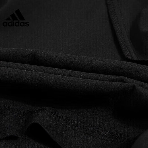 阿迪达斯 （adidas）短裤男裤子夏季梭织防风透气快干跑步训练健身运动裤 三条纹中裤 IC1484 XS