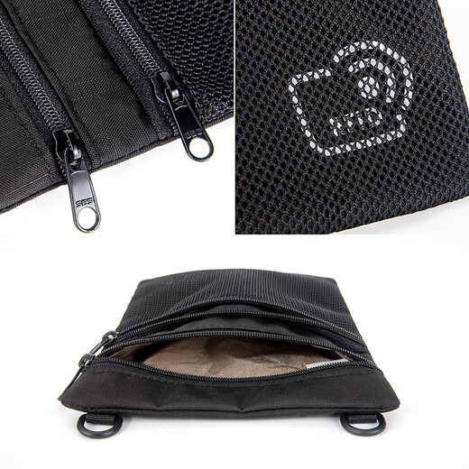 YIPINURFID anti-theft passport document storage bag portable protective case travel cross-body halter neck mobile phone bag black