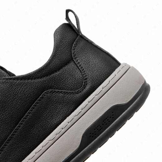 XIMUCHI brand business casual shoes for men, autumn and winter new breathable sneakers, trendy leather shoes for men, versatile sports shoes for men, black 41 standard leather shoe size