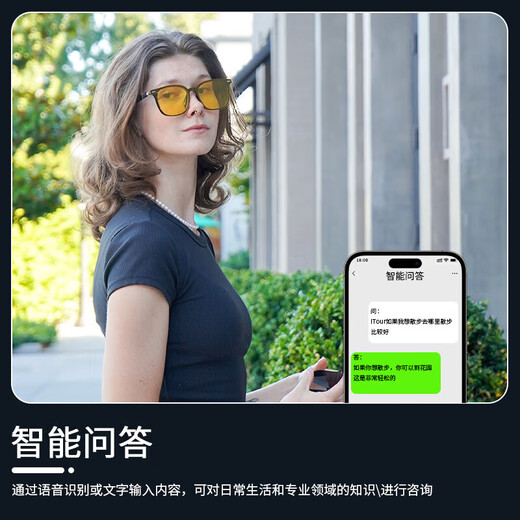 Dear Translator iTour Audio Bluetooth Translation Glasses Real-time Translation Bilingual Simultaneous Interpretation Online Translation Audio Bluetooth Translation Glasses-C. Broadcast Watch