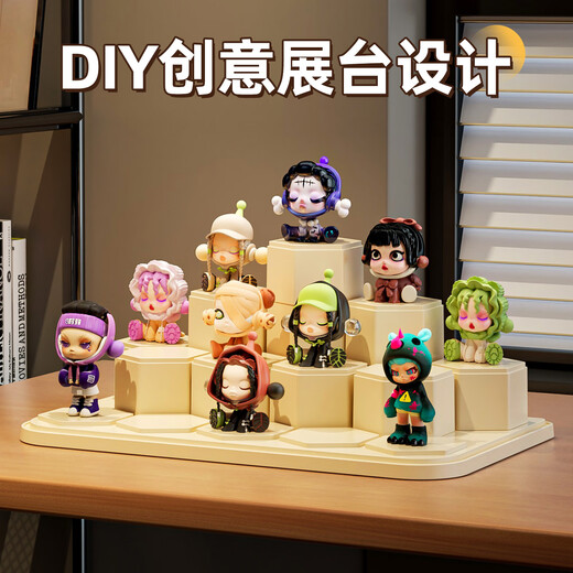 Yingsi Feng Blind Box Display Rack Acrylic Transparent Dustproof Figure Building Block Display Cabinet Bubble Mart Toy Storage Display Box Extra Large Contains 18 Building Blocks 1