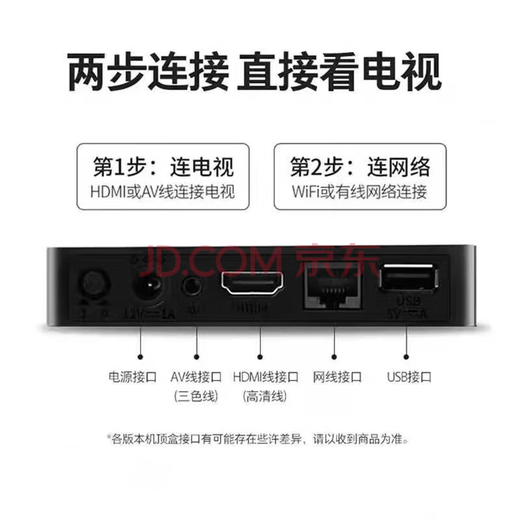 优选电视盒子机顶盒网络机顶盒无线网络免费看网络电视4K看电视 【高清红外】+免费直播