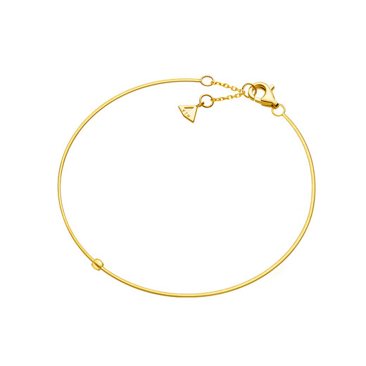 YIN Yi series of gold thread 18K gold bracelet snake bone chain shines as a gift to your girlfriend and best friend. Gold thread bracelet