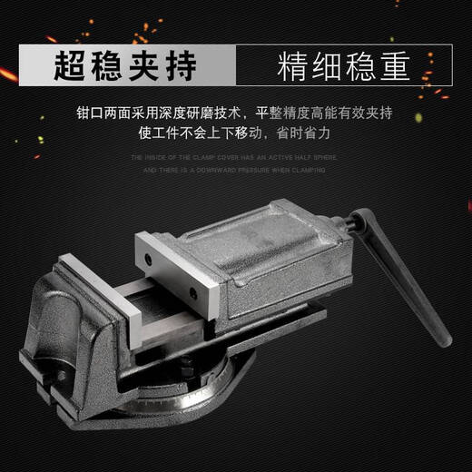 语森忆QH重型铣床机用平口钳钻床精密角固式台钳4寸5寸6寸8寸 Q12250(高精美式)