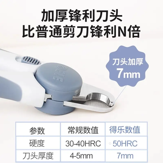 Cat and dog nail clippers for small, medium and large dogs, convenient cat blood line, pet cat and dog nail clippers, good trimming items, pet nail clippers - white and orange