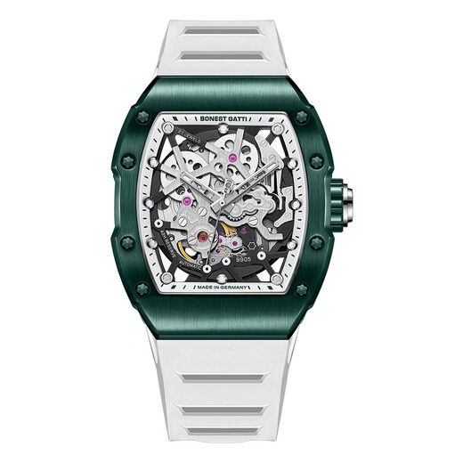 
Bugatti (BONEST GATTI) watch boyfriend Valentine's Day birthday gift German fully automatic hollow mechanical watch luminous wine barrel type men's watch BG9905-A1 rejuvenation [same model in the mall]