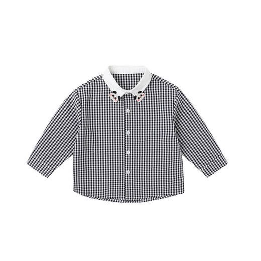 Kiron de bébé de la famille Dudu Spring and Automne Shirt pour enfants à carre