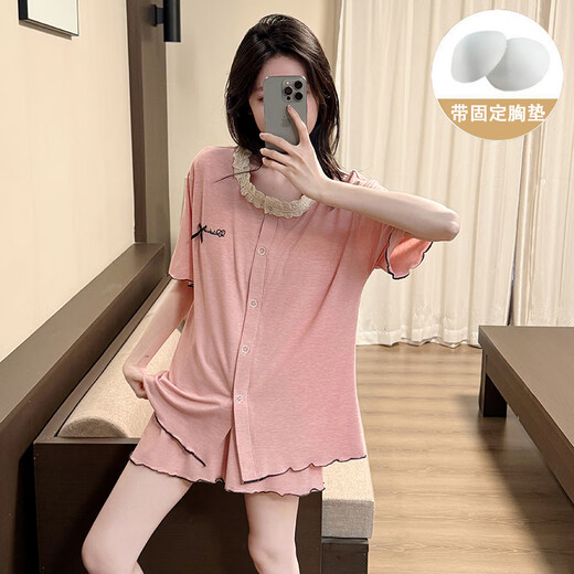 Xiangyaxin avec poitrine de poitrine de couleur coton à manches courtes à manches courtes pour les femmes en été 2025 Nouveaux vêtements dorés et extérieurs