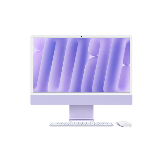 【99成新】Apple/苹果AI/iMac24英寸M4(10+10核)32G 1T紫色一体式电脑Z1K700031