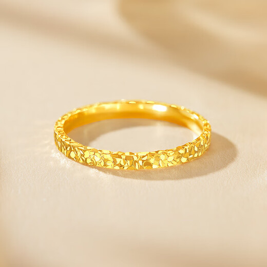 China Gold (CHINA GOLD) gold ring pure gold 999 broken gold ring women's zodiac year New Year's Eve gift for girls Valentine's Day gift circle number 12/about 1g