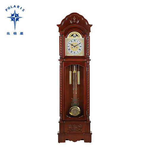 黑色落地机械铜钟落地钟德国赫姆勒十四天实木座钟欧式客厅立钟机 9928德国赫姆勒14天机芯、7天发