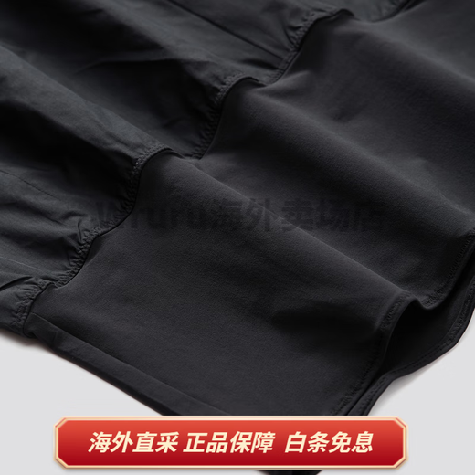 萨洛蒙（Salomon）SS25 CIFER WIND ANORAK U 时尚舒适百搭连帽夹克外套 男女同款 深黑色 XS