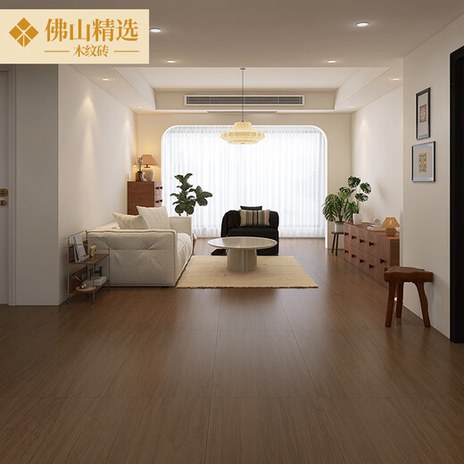 
Foshan selected Japanese style 600x1200 soft velvet wood grain brick living room dining room bedroom floor tiles super white tiles S6221 600x1200