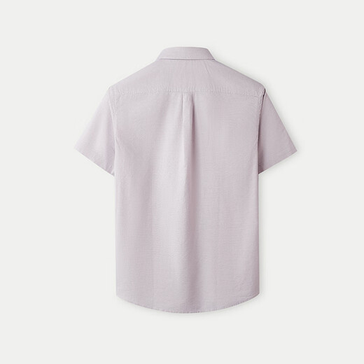 HaiLan Home (HLA) short-sleeved shirt men summer 25 new pure cotton Oxford embroidered casual shirt men pink 15 40 175/92A Recommended 137~148Jin [Jin equals 0.5 kg]