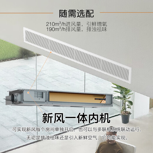 COLMO New Elephant 2.0 central air conditioner 160/180 six horses, seven horses, eight horses, nine horses, one to five smart home multi-connection, full DC frequency conversion, first-class energy efficiency EVO series 8 horses, first-class energy efficiency single host, single shot not shipped