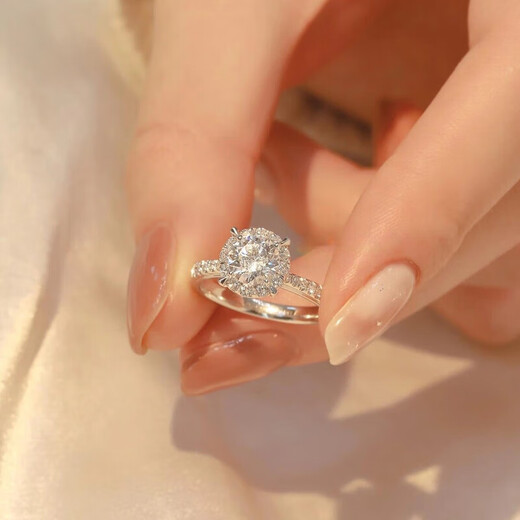 Pt950 platinum moissanite color diamond ring 1 carat six-pointed star woven real proposal wedding ring as a gift for girlfriend Six-pointed star woven 1 carat - light luxury model. For closed models, please contact customer service/remark the ring number