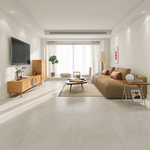 XMSJ Velvet Soft Light Pline 600x1200 Простой цвет микрокайт Микроцементный середина борта керамическая плитка для ванной комнаты.