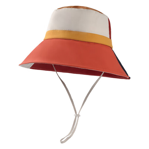 Cammon hat brim heat insulation fashion contrast color fisherman hat basin hat women early spring sun hat big brim hat Citrus yellow (KM-3889-111) 57.5cm (adjustable)