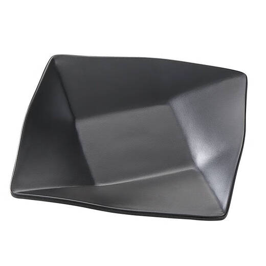 
Sanqi Tiger melamine tableware plate commercial catering snack plate barbecue hot pot side dishes cold dishes fried rice black plate plastic plate ljp1098 half box 36 pieces
