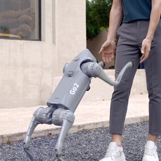 Yushu Voice AI Grand modèle de chien robot incarné, compagnon bionique intelligent, robot quadrupède, longue durée de vie de la batterie + télécommande Go2-Air