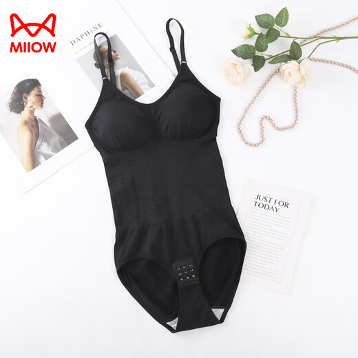 
Catman women's body shaping suit underbreasted buttock lifting triangle style open-size large-size waist tucked belly suspender onesie with chest pads brown (with chest pads) XL (180-200Jin [Jin equals 0.5 kg])