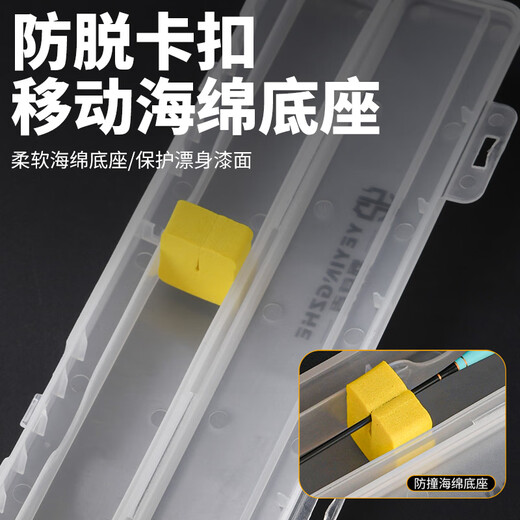 Camper thickened luminous float box special anti-fall and anti-pressure electronic float storage box fishing gear fish float box float box 1 pack 28CM thickened and pressure-resistant medium size