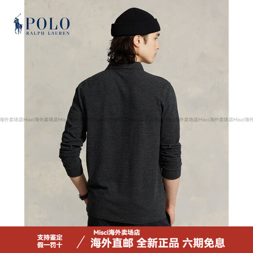 
Ralph Lauren Men's Clothing Customized Slim Cotton Mesh Tennis Shirt RL15763 001-Black 2XL
