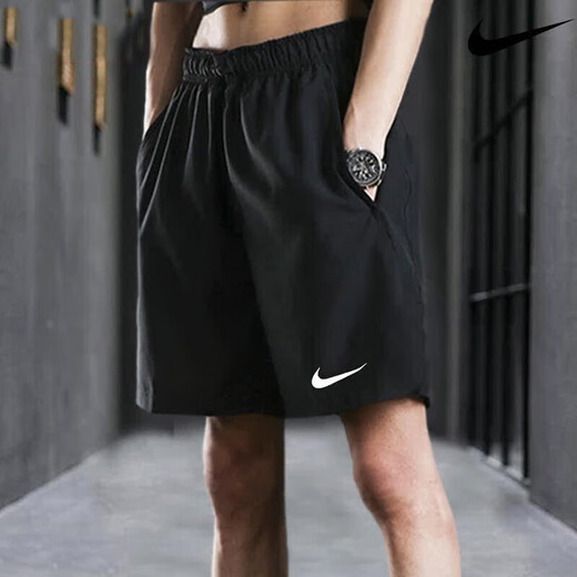 耐克（NIKE）短裤男裤夏季新款休闲裤梭织透气宽松五分裤运动裤DV9858-010 梭织速干DV9858-010黑色 20 S 建议身高155-165体重100-1