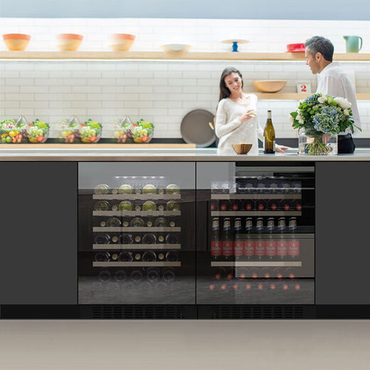 Gironde JC145 built-in cigar cabinet, wine cabinet, constant temperature wine cabinet, beverage cabinet, ice cream refrigerator, fresh cabinet, tea thermostatic refrigerator, home new handle-less touch door combination