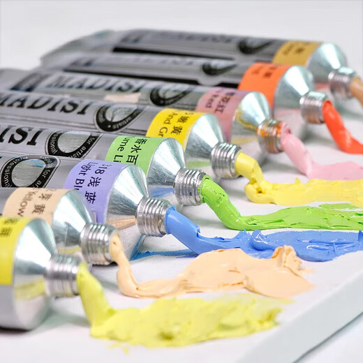 Zhizhou Oil Painting Pigment Student Beginner Studio Gray Sketching Painting Practice White Yellow Red 170ML Single-branch Oil Color Art Creation Macaron Gome Grey 795 Cold Gray 170ML/branch 10 Boots