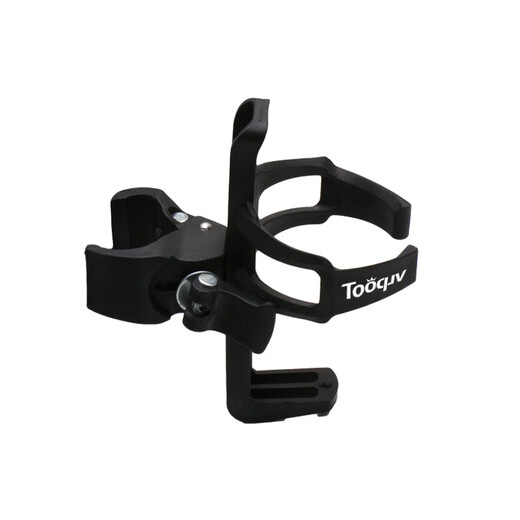 Tooquv Bicycle Water Bottle Rack Mountain Bike Pipe Clamp Universal Water Cup Rack Children's Cycling Water Bottle Bracket Equipment Accessories Black (Pipe Clamp Lock Installation)