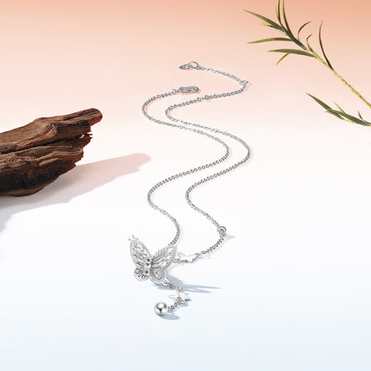 Chao Acer Butterfly PT950 Platinum Platinum Necklace Women's Birthday Gift for Women Pricing including labor cost 600 yuan 5.1g