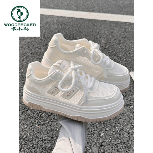Spechts Sommer -Frauenschuhe, weiße Schuhe, Frauenrock, 2025 neue Mesh -Schuhe, atmungsaktives Mesh lässige Schuhe, Sportschuhe, 11162 Nebel und 37