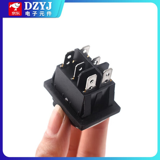 KCD4 waterproof boat switch water dispenser noodle cooker rocker power button 2/3/4/6 feet 2 gears waterproof KCD4 4 feet 2 gears red with light AC220V self-locking