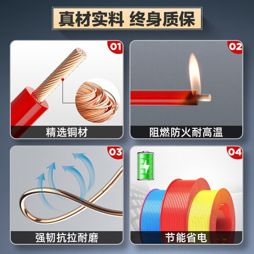 德力西电线电缆家用BVR软线BV单芯硬线15254铜芯 多股软线_BVR_黑色 100m_16平方毫米
