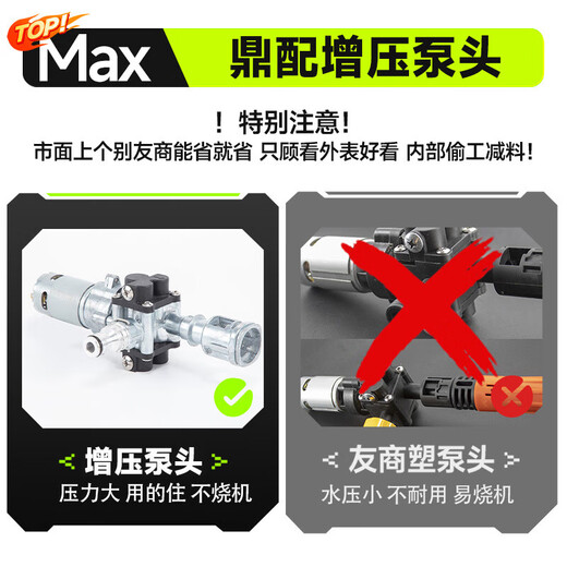 Zhihui German quality car wash high-pressure water gun household wireless lithium battery car wash machine portable charging brush car pump car wash artifact 680W brushless long-lasting dual battery + 10 meter tube + gift bag | tool box German top-end household car wash watering flowers washing air conditioning spray pesticide cleaning machine electric water spray gun