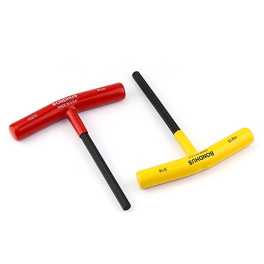 美国T柄内六角扳手进口加长T柄内六角螺丝刀2.5 3 4 5 6mm 2.0x152mm 公制 15252