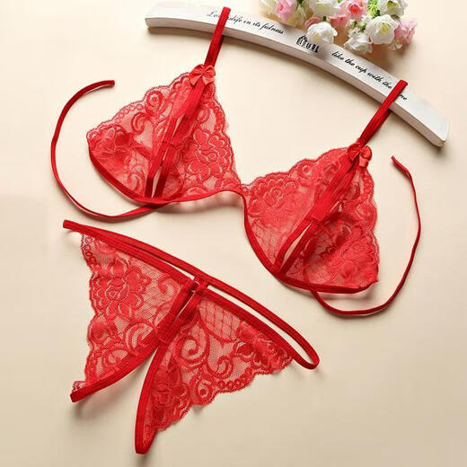 SEXY e interesante ropa interior de gran talla de gran tamaño, tanga sin entrepierna en la cama, coqueteo caliente, juego de pasión de ropa interior +1391 Red Bellyband 80-120Jin [Jin es igual a 0,5 kg] entrega confidencial