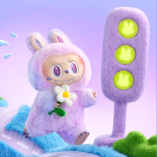 Motherland version - LaBuBu Macaron sitting on the party rubber-encapsulated face blind box front high-energy imitation 3.0 generation new 3.0 front high-energy series hidden version [ID]