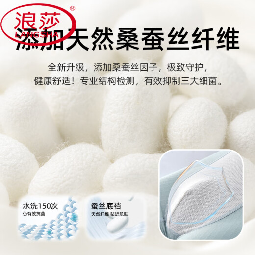 浪莎（LangSha）青少年纯棉内裤男发育期夏季学生高中初中生大童胖童加大男生平角 YM9928【7A级彩棉装】 4条 M 体重70-90斤