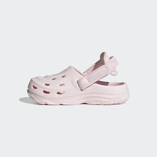 adidas儿童青少年鞋子MAXXCLOG可调节后跟带休闲凉鞋洞洞鞋 JS3731 28