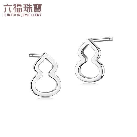 Lukfook Jewelry Platinum Earrings Gourd Platinum 950 Hollow Earrings Price Approximately 1.35g