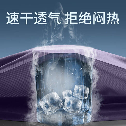 艾伦伯顿 ALEN BOTUN新款速干跑步背心男马拉松比赛上衣轻薄无袖运动t恤健身衣服 紫色仅重51.5g 速干 透气 M (115-130斤)